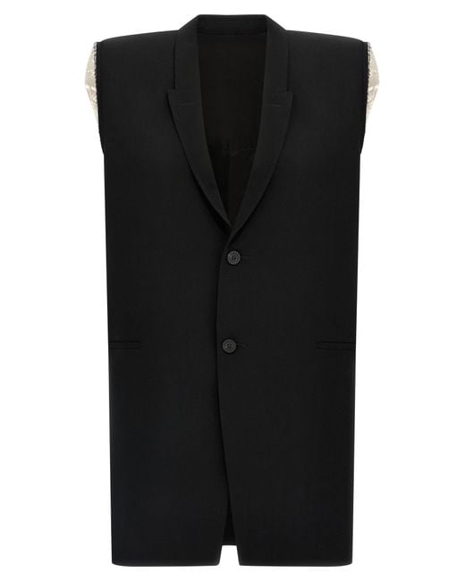 Gile 'Dirt tailored SL' di Rick Owens in Black