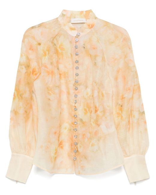 Zimmermann Crush Blouse in het Natural