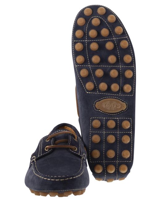 Tod's Blue Boat Gommino Bubble Loafer for men
