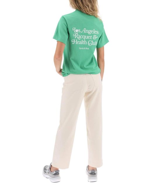 T-shirt 'La Racquet Club' Sporty & Rich en coloris Green