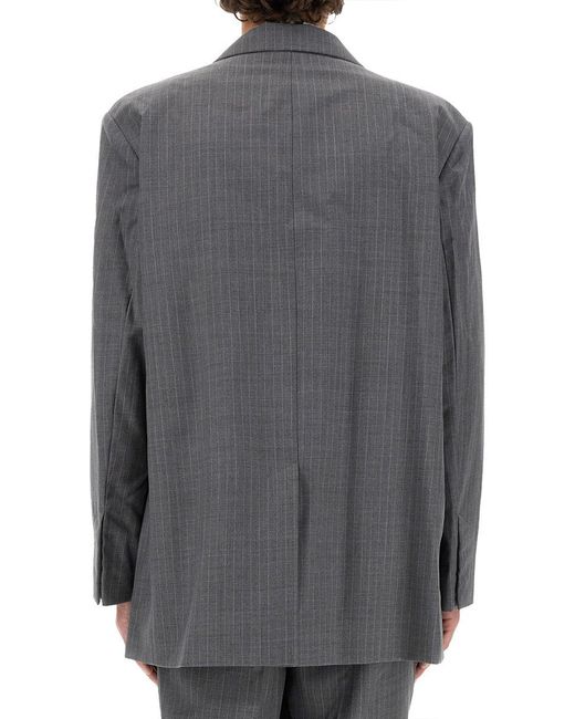 Helmut Lang Gray Virgin Wool Jacket for men