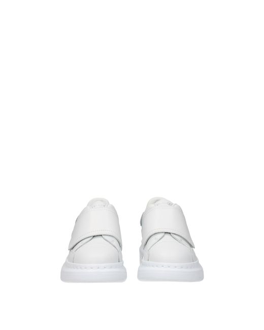 McQueen White Idee Regalo Sneakers Kids Uomo Pelle Bianco/Celeste