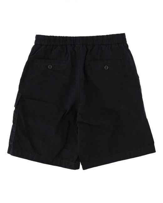 Dolce & Gabbana Black Shorts Drawstring Cotton Blend for men