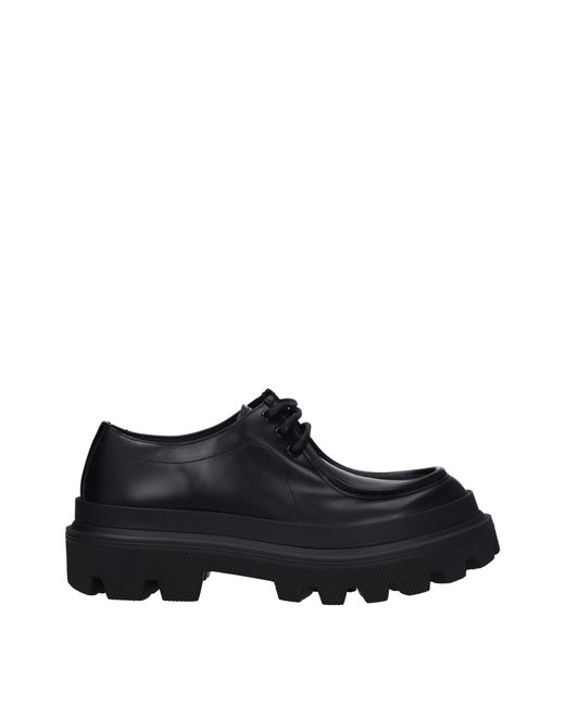 Dolce & Gabbana Black Dolce&Gabbana Derby Skin for men
