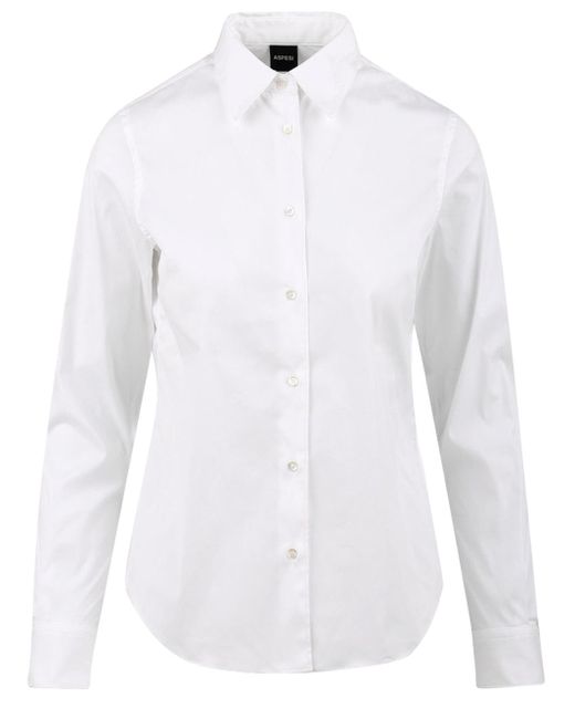 Aspesi Shirts Wit in het White