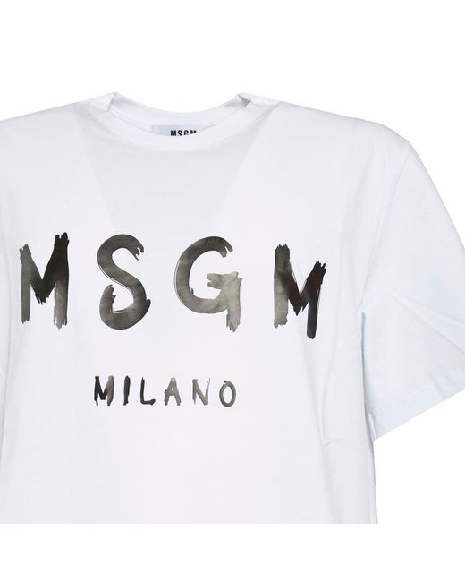 MSGM T-shirts En Polo's in het White