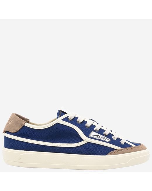 Autry Blue Windscape Low Canvas Sneakers for men