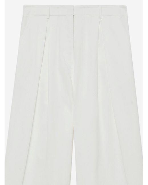 THE GARMENT White Avelino Stretch Cotton Trousers