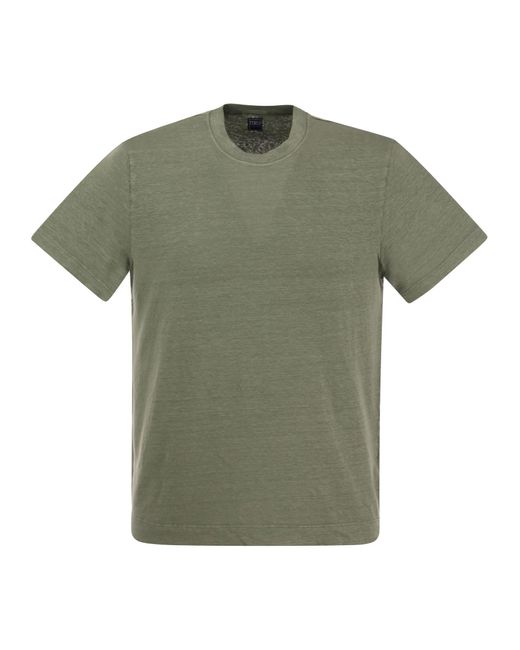 Fedeli Exreme Leinen Flex T -Shirt in Green für Herren
