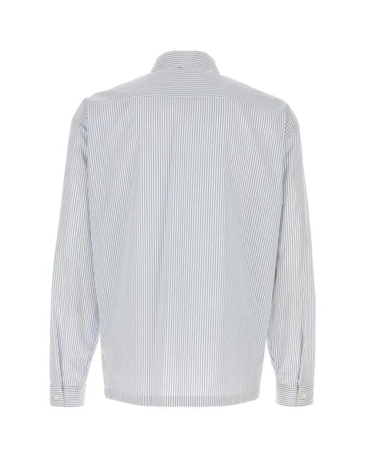 Prada White Stripes Shirt for men