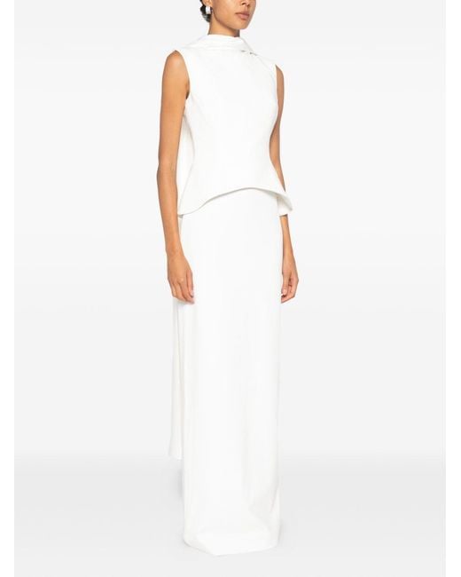 Solace London White Annie Maxi Dress