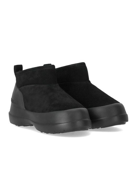 Moon Boot Black Luna Low Ankle Boot for men