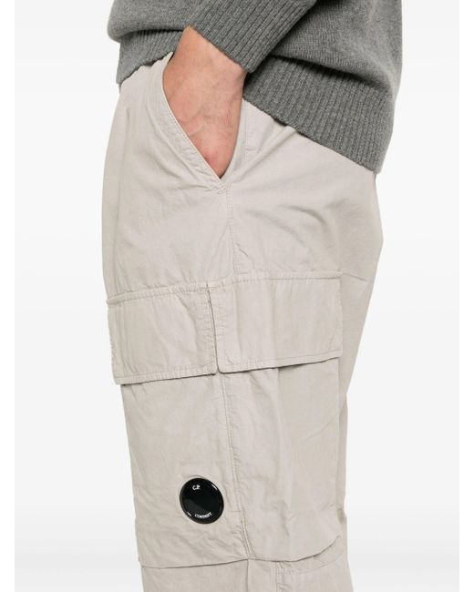 C P Company White Cargo Pant