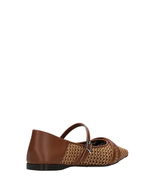 Max Mara Brown Flat Shoes