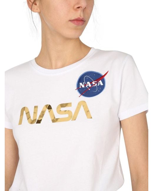 Alpha Industries White Nasa T-Shirt