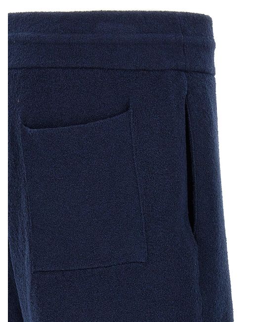 Roberto Collina Sponsachtige Bermuda Shorts in het Blue