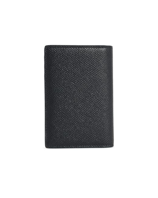 Dolce & Gabbana Black Dolce & Gabbana 'Fold' Dauphine Leather Card Holder