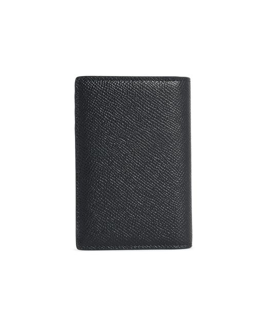 Dolce & Gabbana Black "Fold" schwarzer Dauphine-Lear-Kartenhalter