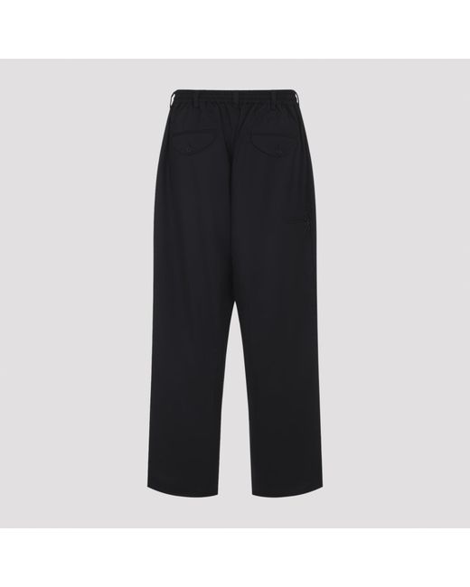 Y-3 Black Y-3 Ref Wool Tp Pants for men