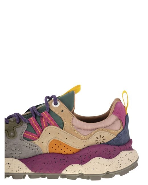 Flower Mountain Multicolor Yamano 3 Turnschuhe im Wildleder und technischen Stoff