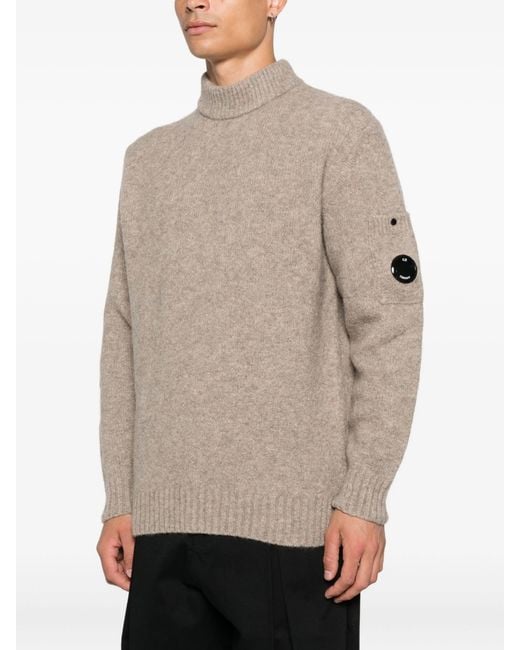 C P Company Natural Knitwear Turtle Neck