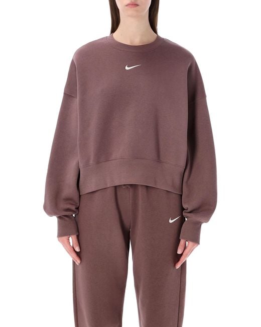 Nike Purple Phoenix Fleece Oversized Sweatshirt