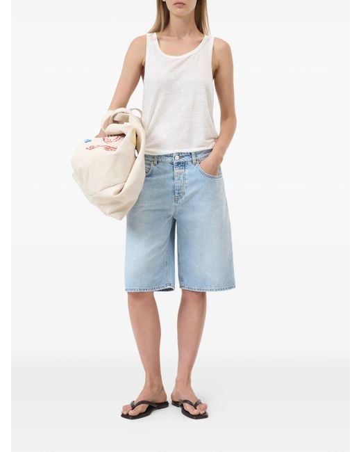 Closed Blue Denim Cotton Shorts
