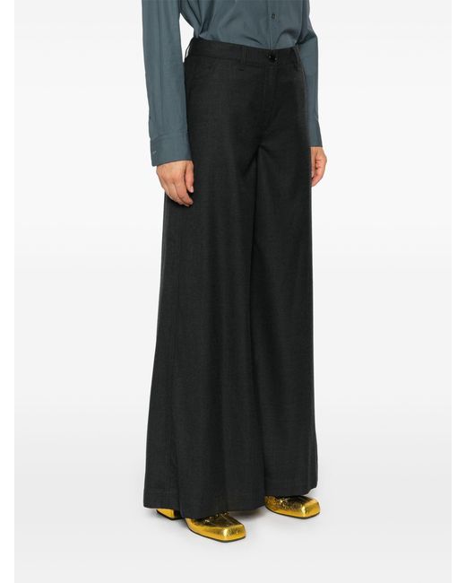 Theory Broek Met Wijde Pijpen in het Black