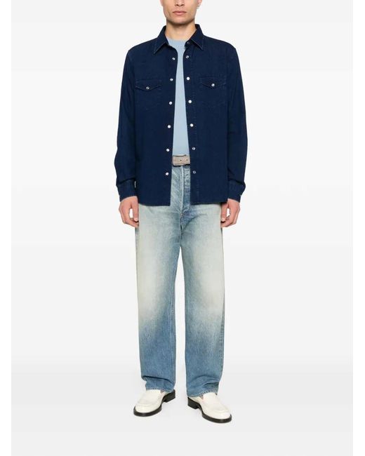 Tom Ford Blue Cotton Shirt for men