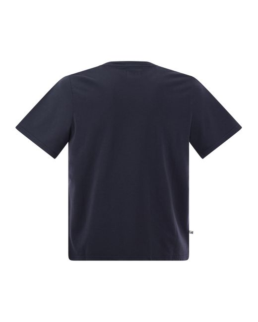 Camisa de cuello de la tripulación de con logotipo Autry de hombre de color Blue
