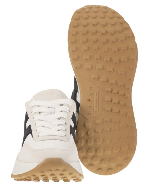 Hogan Hi Fi Trainers Met Zijde H in het White