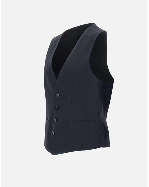 Boss Blue H Huge Wool Vest for men