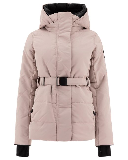 Canada Goose Pink Padded Technical Hooded Satin Jacket