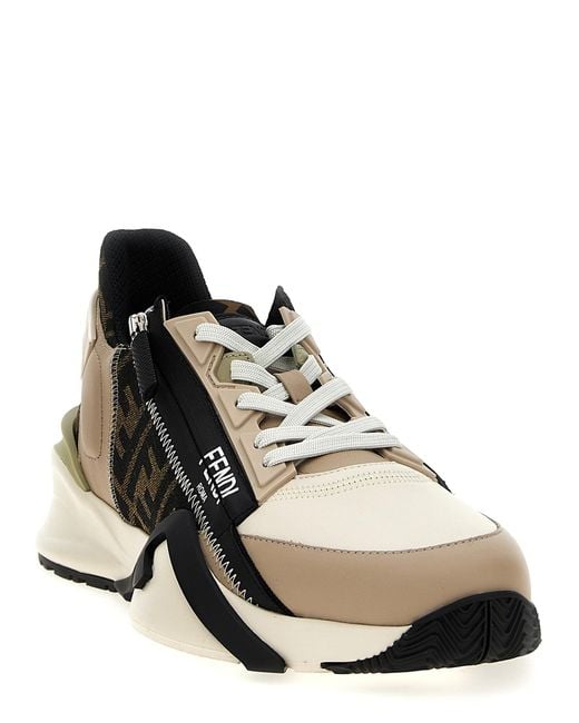 Fendi Black 'Flow' Sneakers for men