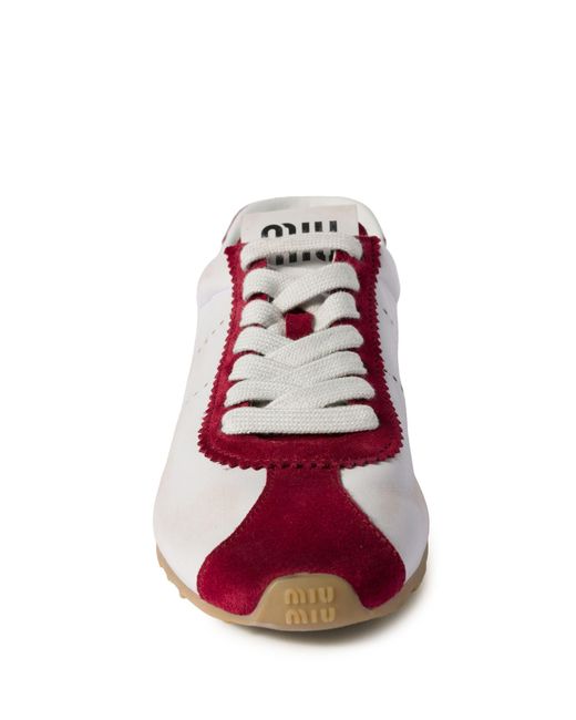 Miu Miu Pink Allacciate Nappa Deco'+Scamosci