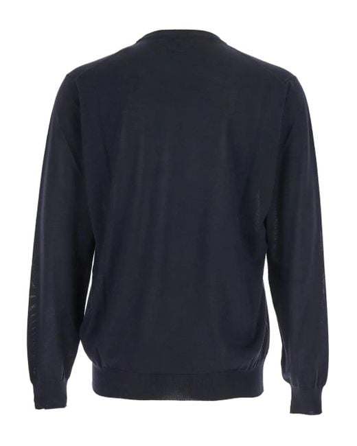 Lardini Blue Crewneck Sweater for men
