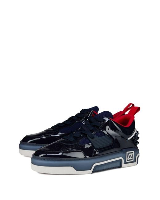 Christian Louboutin Blue Astrocool Leather Trainers for men