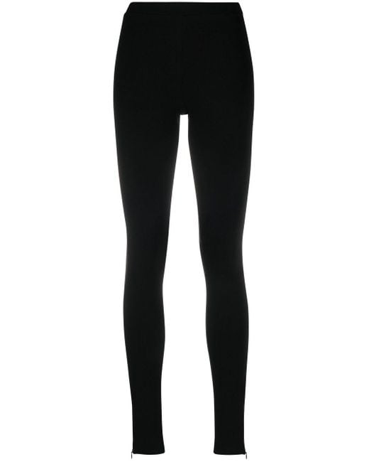 Totême  Legging Met Rits in het Black