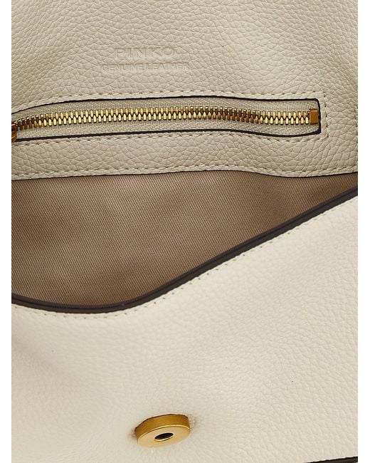 Pinko 'love One Mini' Crosbody Bag in het Natural