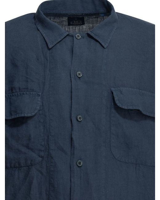 B.D. Baggies Blue "Kris" Casual Shirt