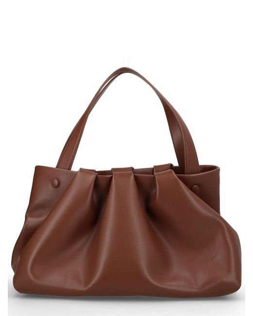 THEMOIRÈ Brown Recycled Shoulder Bag