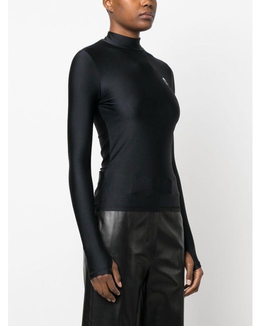 Coperni Black Second Skin Turtleneck