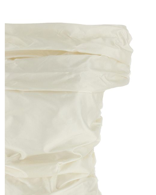 ROTATE BIRGER CHRISTENSEN White 'Off Shoulder' Dress