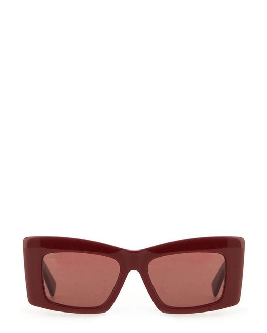 Gucci Red Square Sunglasses