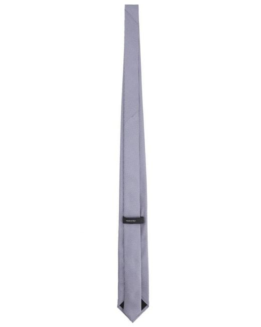 Boss White Silk Tie for men