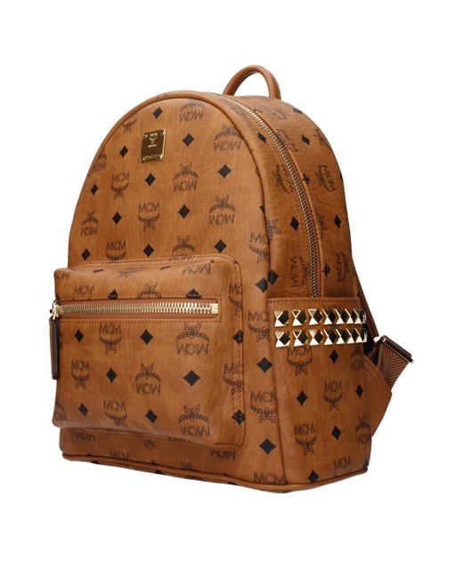 MCM Brown Zaini E Marsupi Uomo Pelle Marrone/Cognac