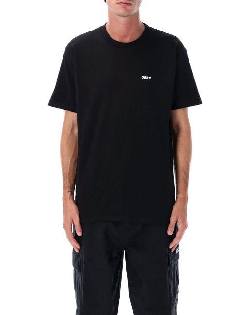 Obey Black T Shirts And Polos
