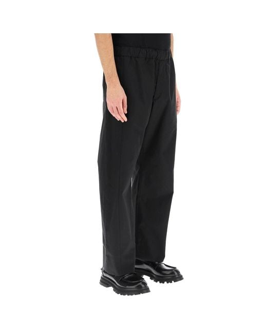 Pantalones de algodón de Alexander McQueen de hombre de color Black