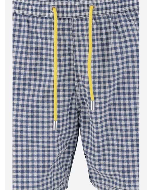 Mc2 Saint Barth Blue Nylon Swimwear for men