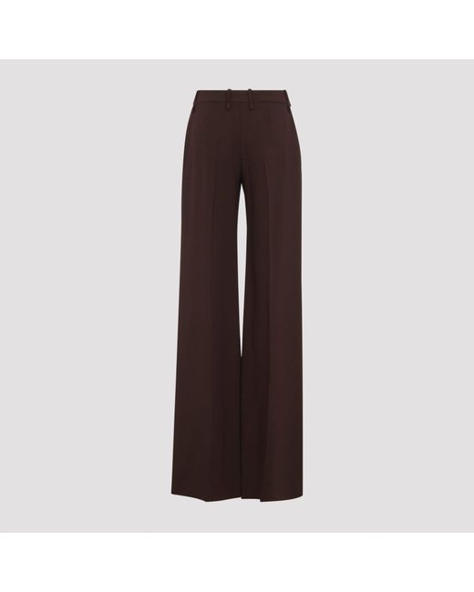Ermanno Scervino Brown Chestnut Wide Leg Trousers